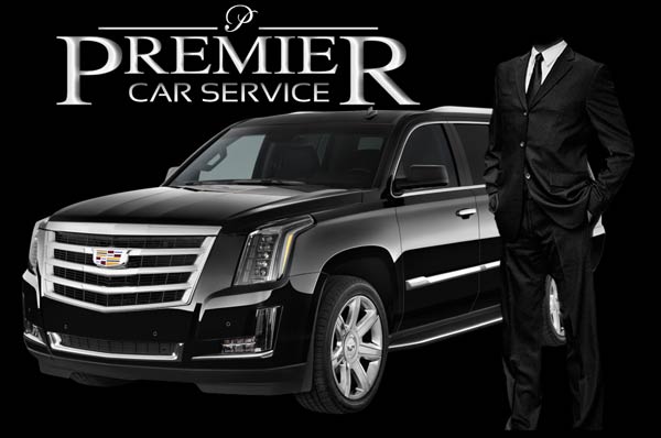 Premier Car Service Logo with Cadillac