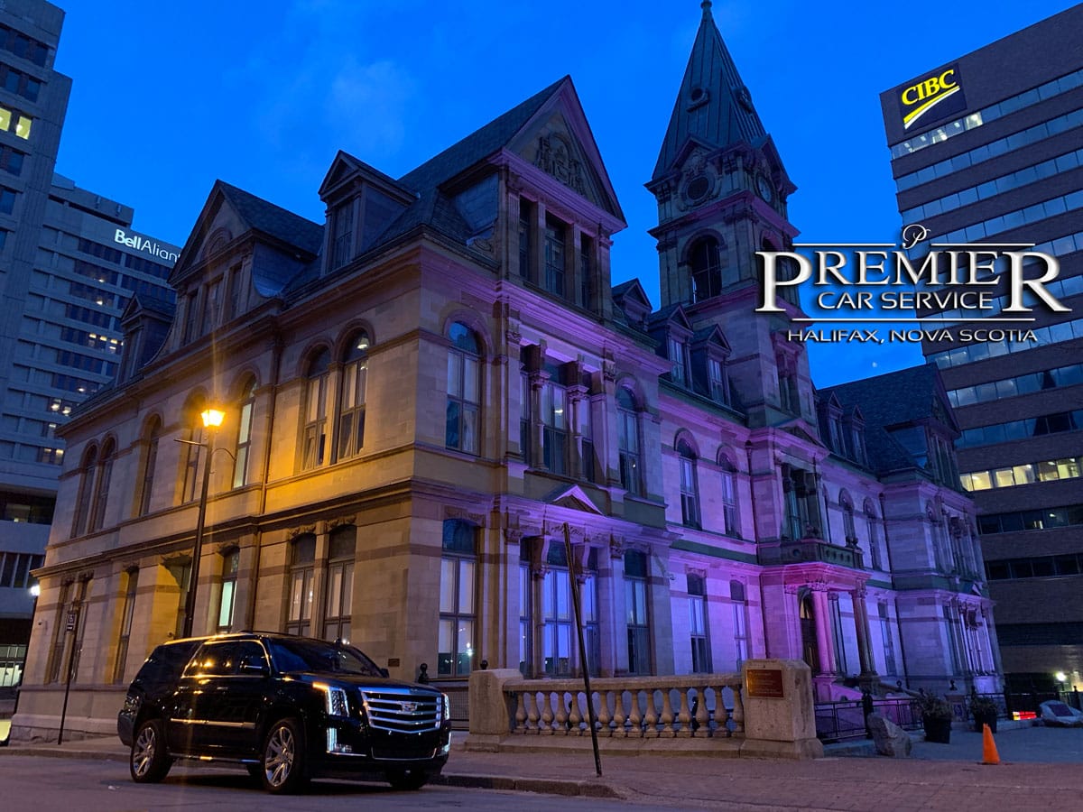 Halifax City Hall - Premier Car Service - Cadillac Escalade SUV - Halifax Airport Taxi Limo Service